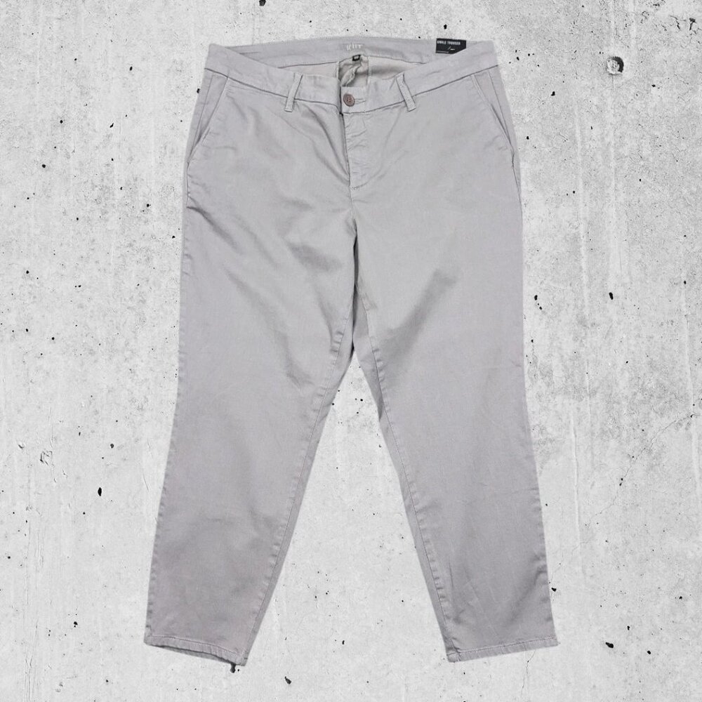 NWT KUT From The Kloth Pants Size 18 W Gray Grey Ankle Womens